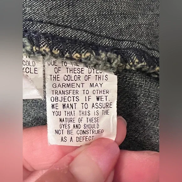 Denim jean Jacket mandarin collar countrycore western cowgirl embroidered peplum - Picture 9 of 10